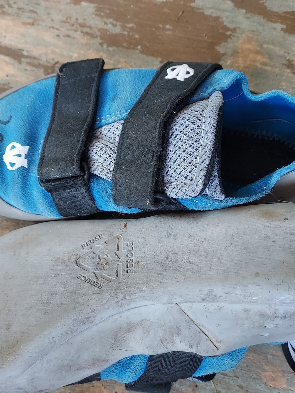 Kids Blue and Black Velcro Athletic Shoes